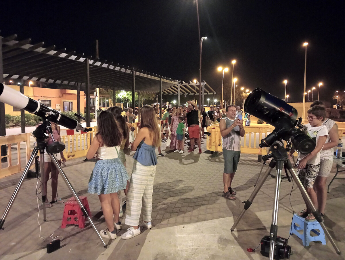 noche astronómica playa de puçol