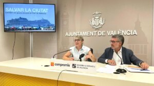 Imagen facilitada por el grupo Compromís en el Ayuntamiento de València.