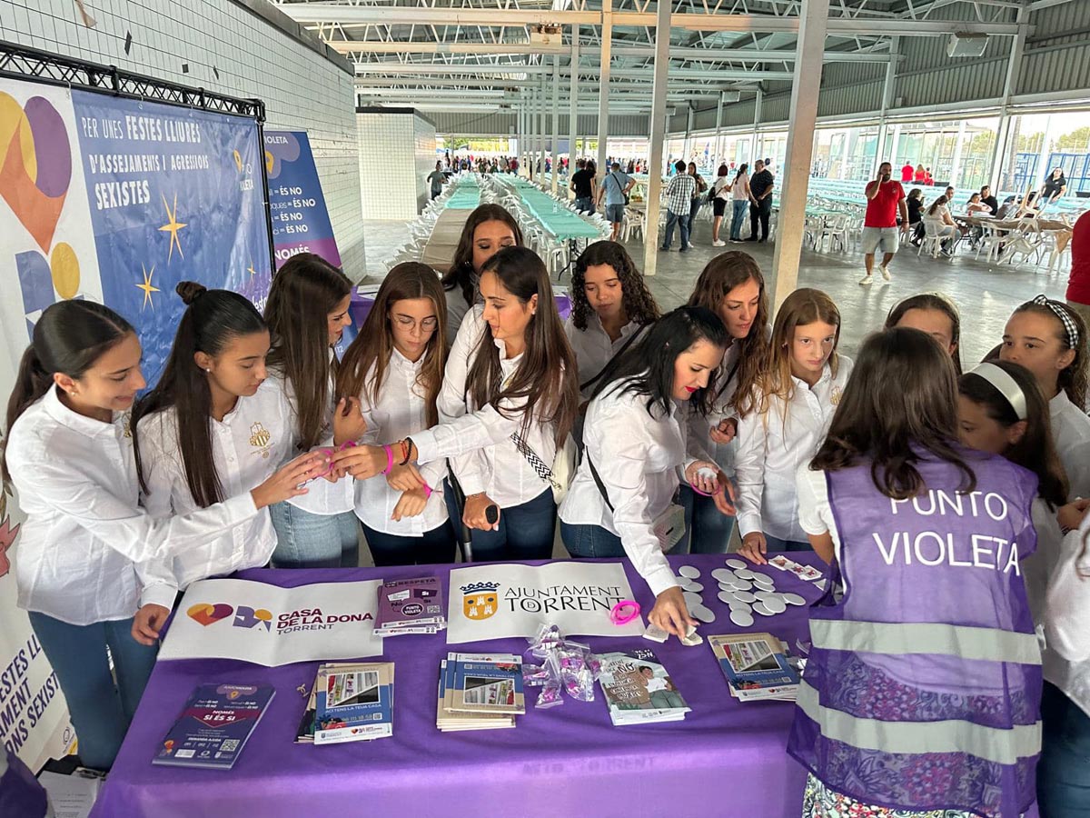 Punt Violeta del Mig Any Faller de Torrent