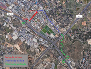 cortes puentes Parque Tecnologico Paterna