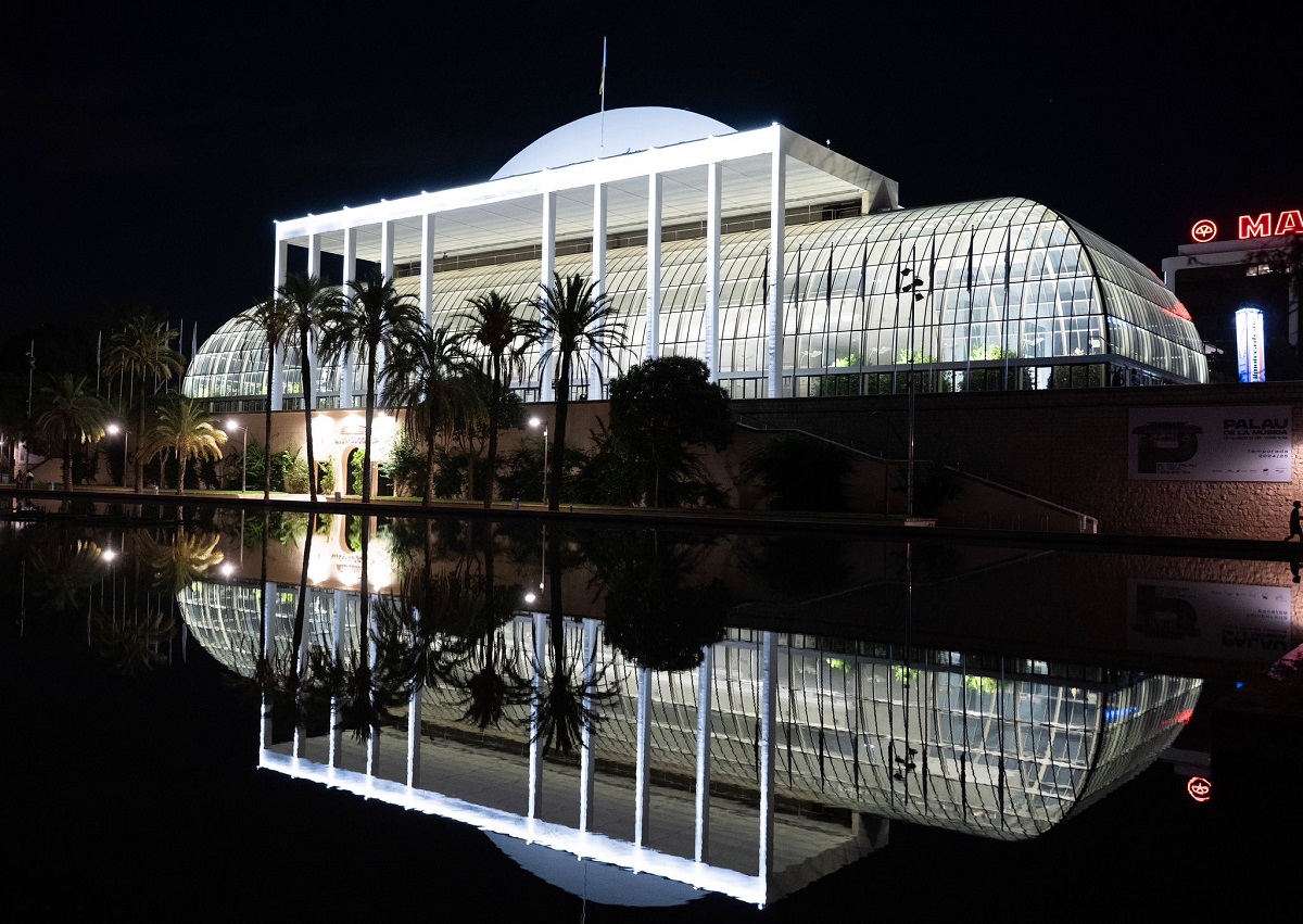 Estreno de la nueva iluminación del Palau de la Música