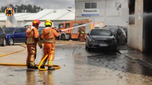 incendio empresa pinturas Manises