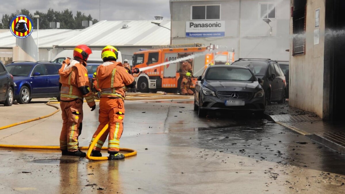 incendio empresa pinturas Manises