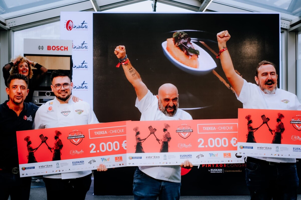Ganadores campeonato nacional de pintxos de Vitoria
