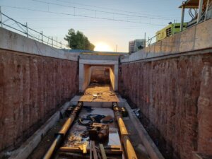Generalitat invierte 3 millones en los 2 pasos inferiores de Metrovalencia de Alboraia, Almàssera y Tavernes