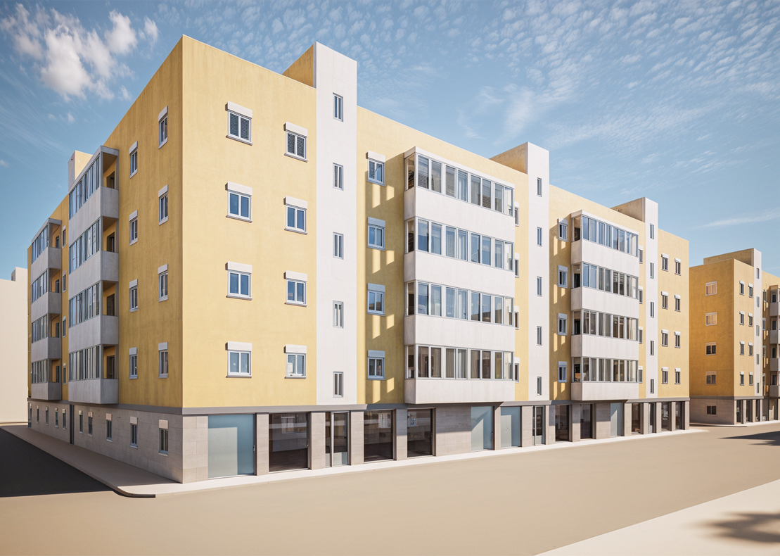 proyecto Barrio Pintor Goya. Fincas Amarillas de Burjassot