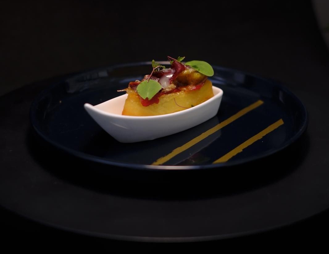 Vaca en la Albufera, pintxo de Casa Toni para el campeonato nacional de pintxos de Vitoria