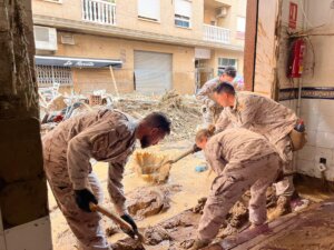 Ejercito trabaja ya en la DANA