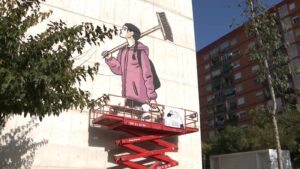 Mural en homenaje al voluntariado en Sant Marcel·lí, Valencia.