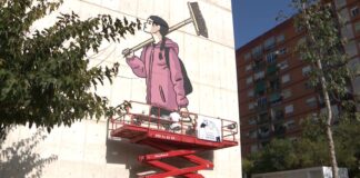 Mural en homenaje al voluntariado en Sant Marcel·lí, Valencia.