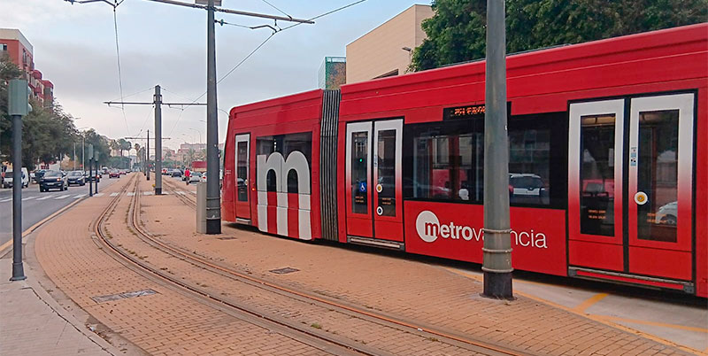 tranvía Valencia prueba tras la DANA