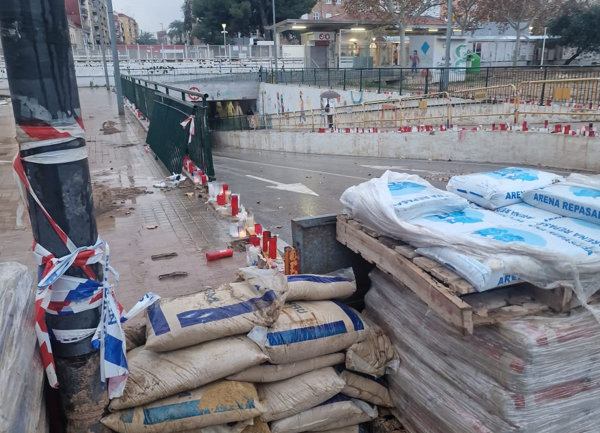 Medidas de seguridad en el túnel de Aldaia ante alerta de lluvias
