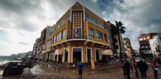 Edificio del Casino en Paiporta con daños tras inundaciones