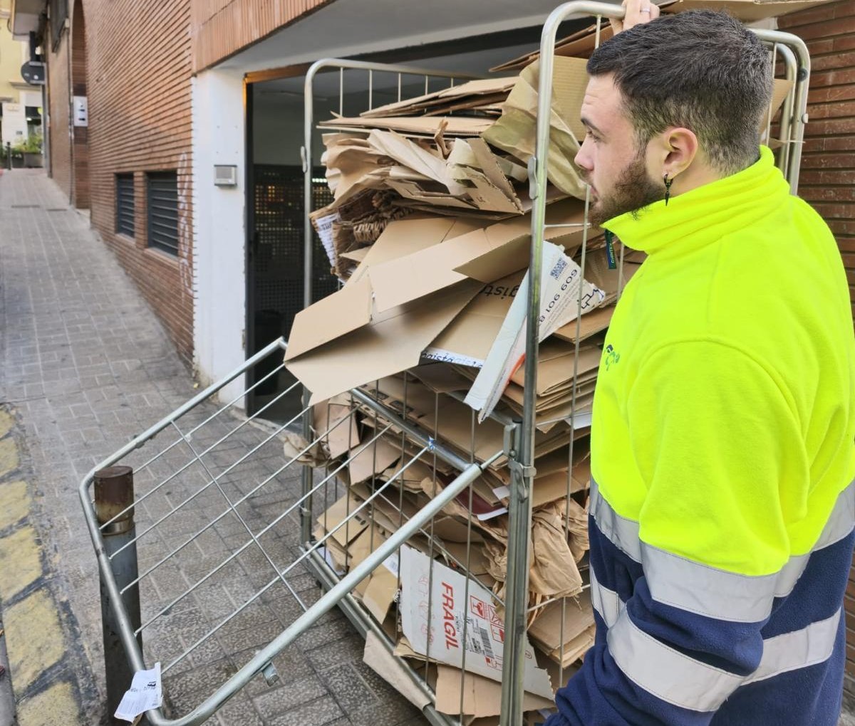 recogida cartón Burjassot