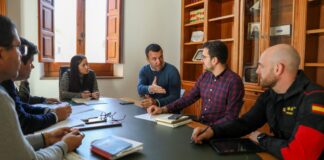 Reunión entre el presidente de la Diputación y la alcaldesa de Catarroja