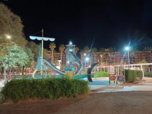 Parc de la Sequieta iluminado por el nuevo sistema de enllumenat
