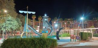 Parc de la Sequieta iluminado por el nuevo sistema de enllumenat