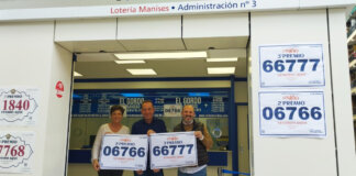 Lotería Manises sorteo del Niño segundo y tercer premio