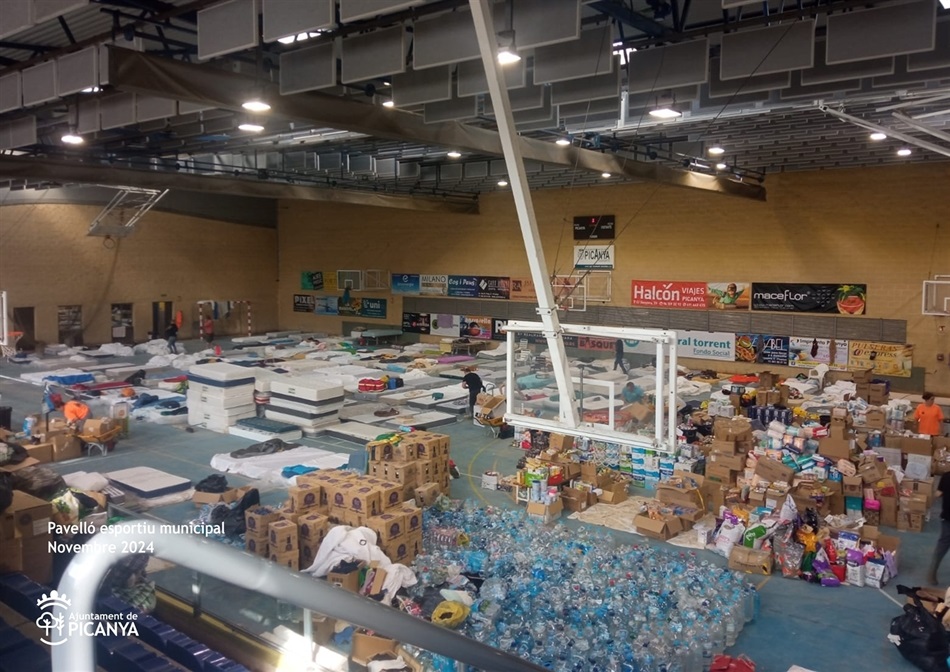 Pabellón Picanya durante la DANA