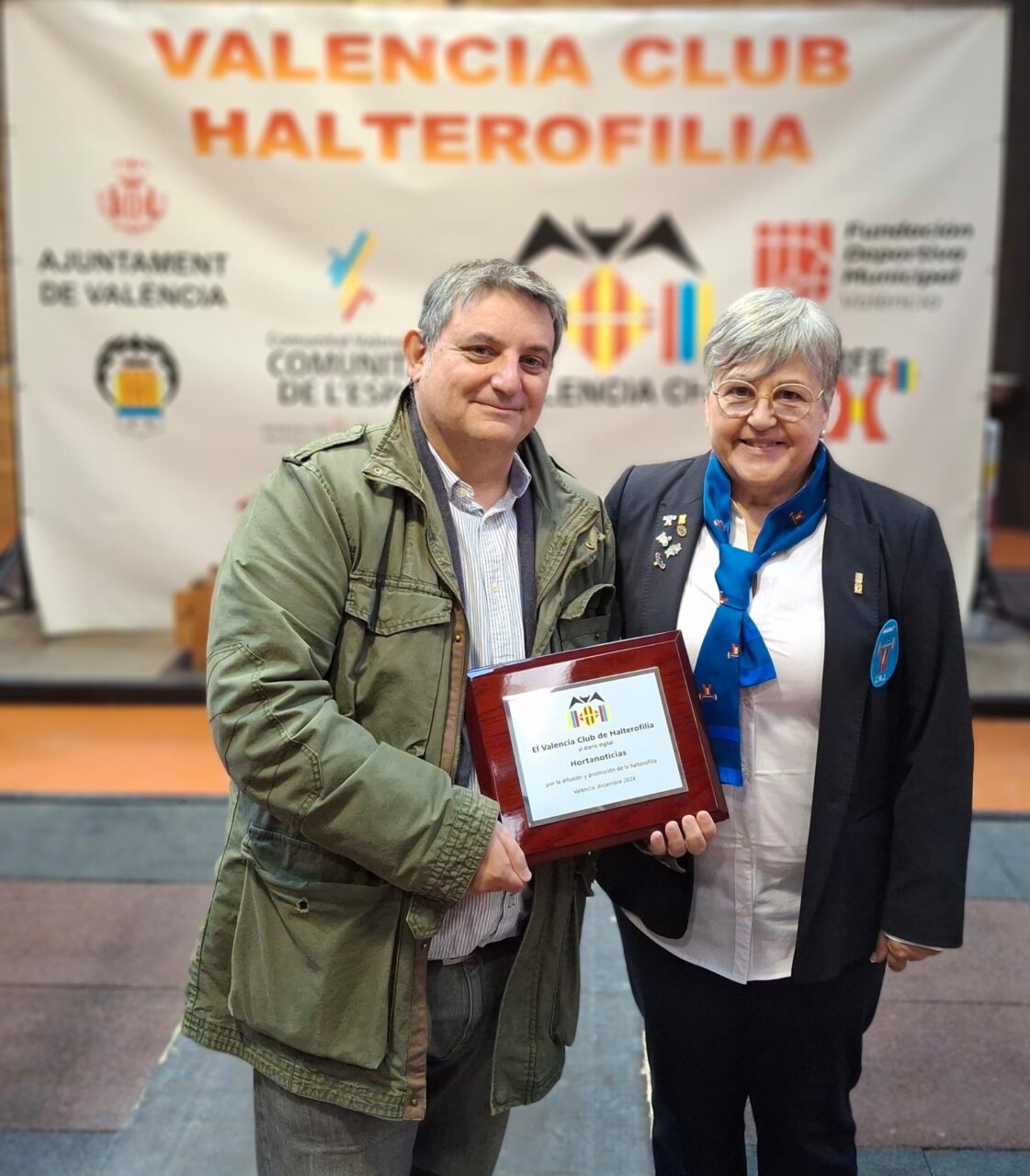 Premio a Hortanoticias del Club de Halterofilia de Valencia