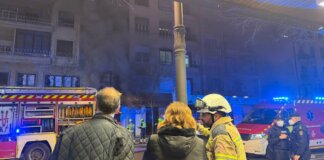 alcaldesa Valencia visita zona incendio bingo Valencia