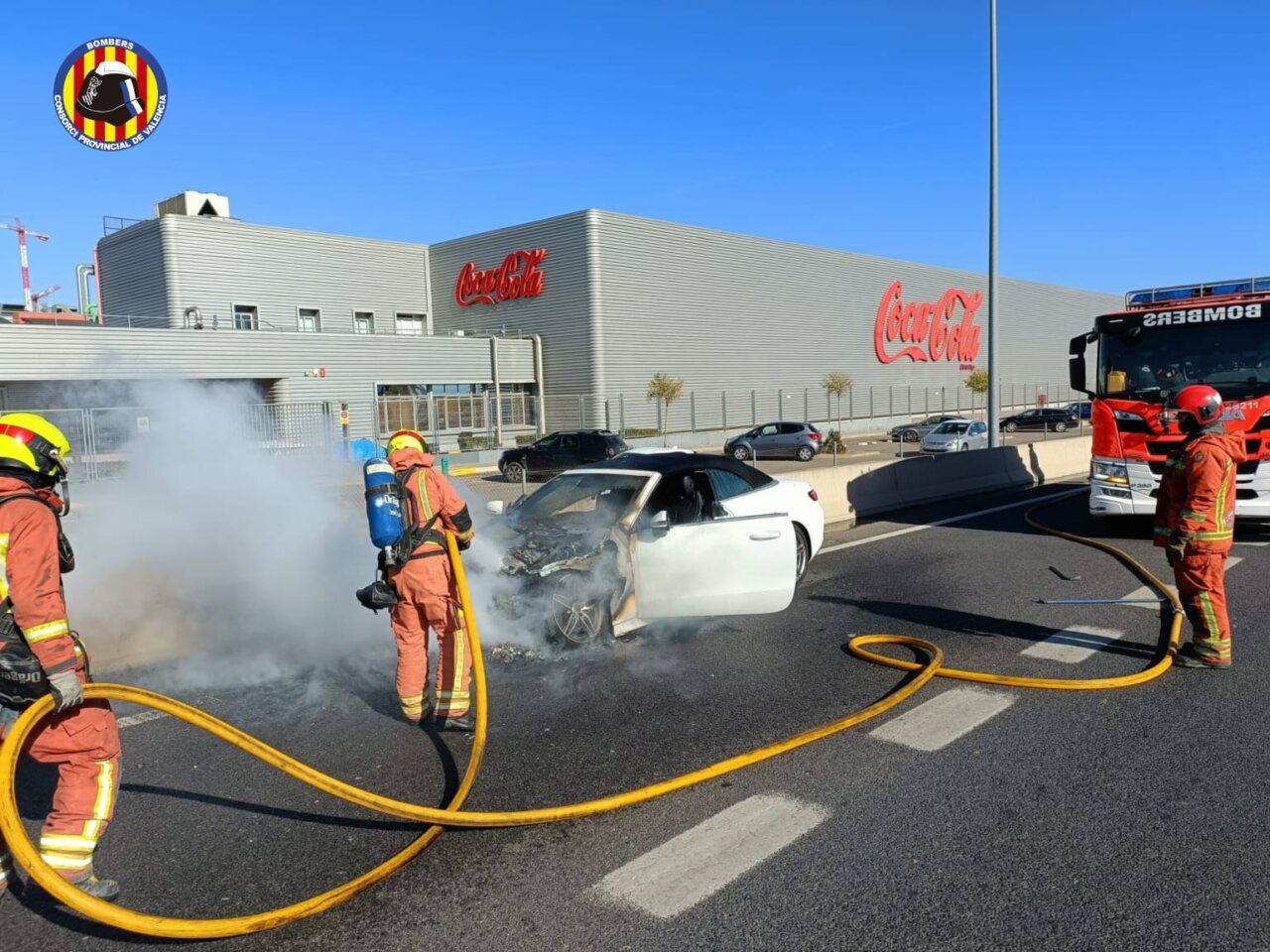 incendio coche A-3 Quart de Poblet