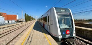 intercambiador bus-metro en Valencia Sud