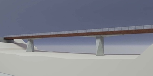 Modelo de la nueva passarel·la en Picanya tras la DANA