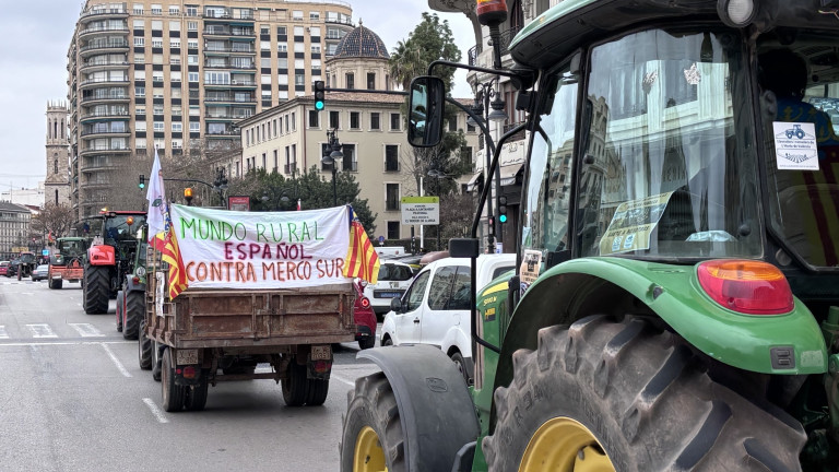 Tractorada Valencia protesta Mercosur