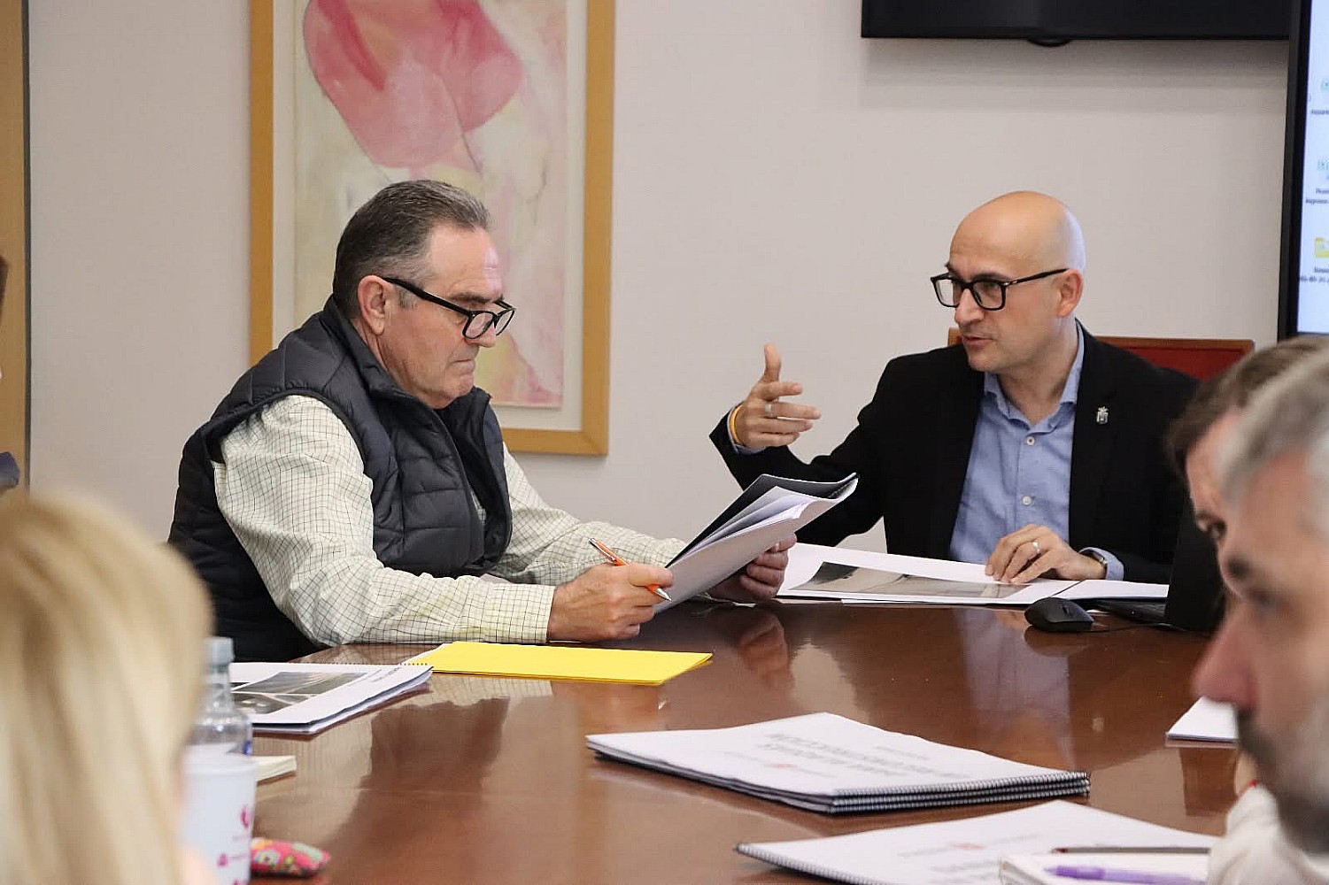 Reunión entre Francisco José Gan Pampols y Toni Saura en Alaquàs