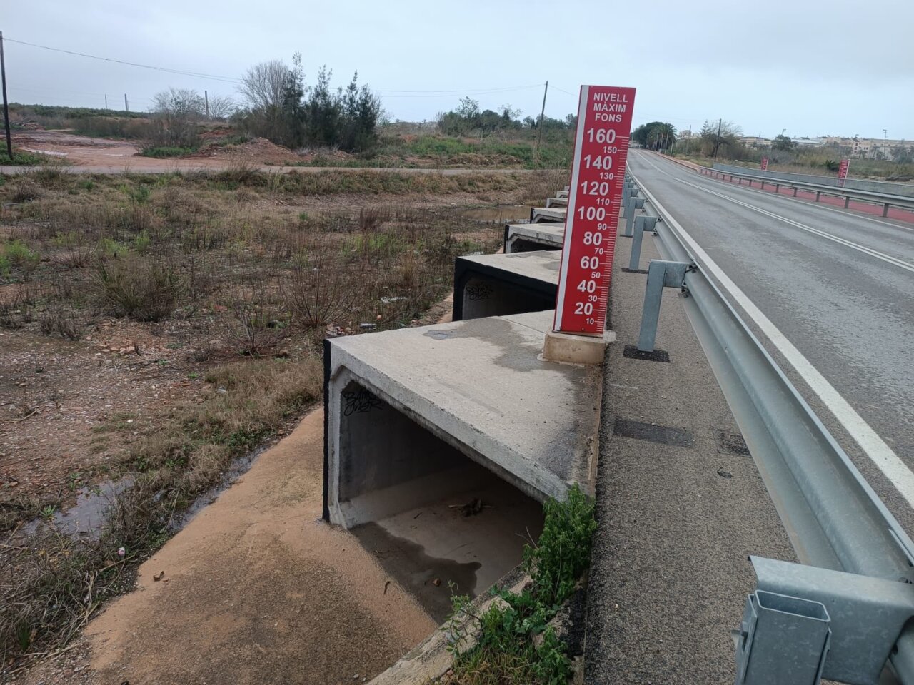 Lluvias en el barranco del Carraixet