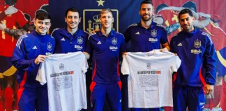 Camisetas solidaridad pueblos afectados por la DANA de la RFEF