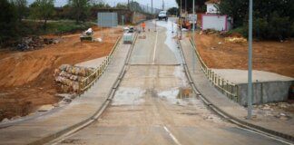 Torrent avanza en la reconstrucción de la CV-411 y el acceso a la urbanización El Pantano tras la DANA