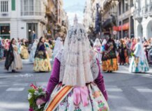 ofrenda fallas calle de la Paz