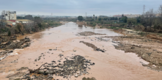 rio Turia a su paso por Manises