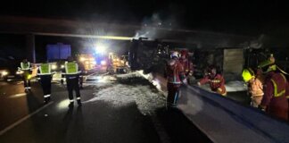 accidente-vuelco-incendio-camion-a-7-torrent
