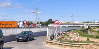Catarroja paso inferior de las vías del tren
