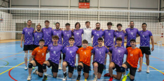 El equipo senior masculino del Club Voleibol Torrent