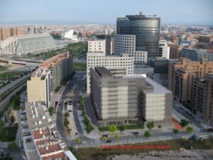 fotomontaje futura sede agencia tributaria en Valencia