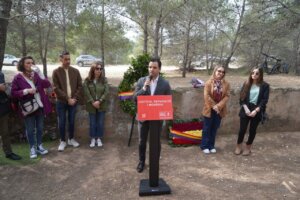 Sagredo en el paredón de Paterna