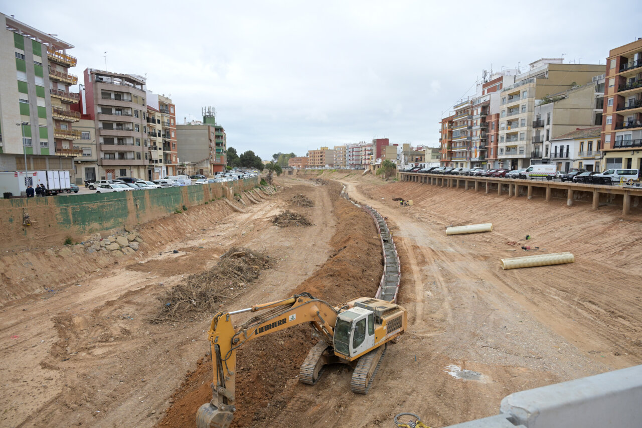 obras CHJ barranco Paiporta