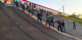 rescate Guardia Civil tren apagon