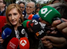 Salomé Pradas en el juzgado de Valencia por la DANA