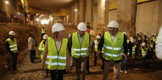 Visita obras canal acceso ferroviario Valencia