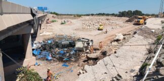 accidente-camion-puente-autovia-a-3