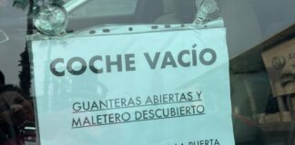 cartel coche Alboraya robo