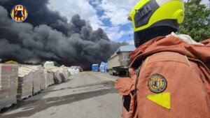 incendio en Silla