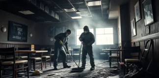 limpieza tras un incendio