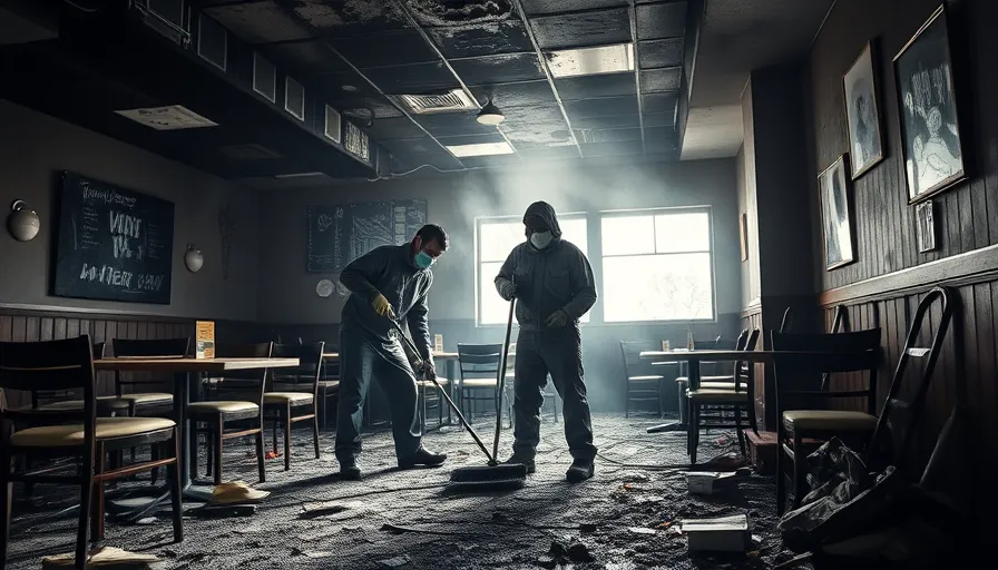 limpieza tras un incendio