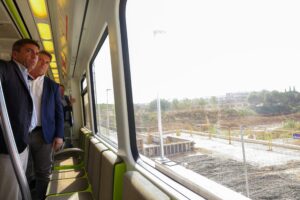 Visita a las obras de reconstrucción del Metrovalencia en Torrent